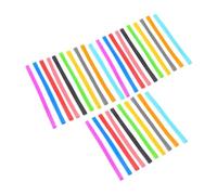 SUPVOX 30pièces Élastiques Colorés pour Cahiers Bandes Élastiques Créatives et Résistantes pour Journaux de Voyage Accessoires Scrapbooking Pratiques et Confortables