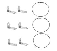 SUPVOX 3ensembles Lot de Fixations Sécurité pour Meubles Garçon Fille Ancrage Mural Anti-basculement avec Sangle Dispositif de Fixation pour Armoires et Bibliothèques