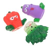 SUPVOX 3ensembles Toys Interactifs pour Animaux De Compagnie De Jouets à Couiner Forme De Légumes Résistants Mastication Et Parfaits pour Dentifrice Amusants Et Engageants pour Chiens