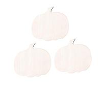 SUPVOX 3pcs tranches en Bois créatif Forme de Citrouille prêt à Peindre pièce de Bois copeaux en Ornement pour Jardin Yard Halloween décoration