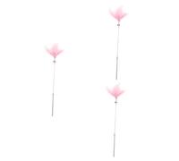 SUPVOX 3pièces à Plumes pour Chat avec Jouet Interactif pour Activité Ludique Et Stimulante Rose