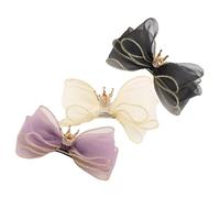 SUPVOX 3pièces Accessoires Pour Cheveux De Filles Nœuds Pour Cheveux Pinces à Pour Filles Nœuds Pour De Pinces à à