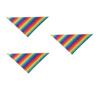 SUPVOX 3pièces Bandana Triangle Lavable pour Animaux De Compagnie avec Motif Arc-Ciel Accessoire Décoratif pour Chien Et Chat pour Séances Photo
