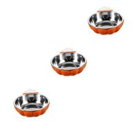 SUPVOX 3pièces Bol Suspendu pour Animaux De Compagnie Récipient Acier Nourriture Et Eau Design Antidérapant pour Et Chiens Facile à Nettoyer Petits Modèles