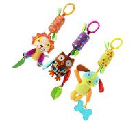 SUPVOX 3pièces Garçon Fille Clochettes Rotatives pour Lit Garçon Fille Carillon à Vent Jouets Cadeaux Animaux Lion Chien Hibou