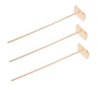 SUPVOX 3pièces Râteaux Bambou pour Bac à Sable Mini Outils de Jardin Zen Accessoires pour Micro-Jardins Décoration de Bureau