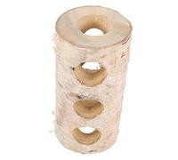 SUPVOX 3trous Hamster Tunnel Naturel Cachette Bouleau pour Rongeurs Tube De pour Hamsters Gerbilles Et avec Chew Toy