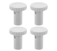 SUPVOX 4 Bouchons de Vidange Ronds en Plastique Blanc Renforcée et Performance Basse Température pour Lot de 4 Pièces pour Congélateur et Réfrigérateur