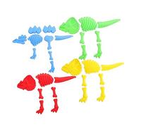 SUPVOX 4 Ensembles Jouets de de Dinosaure de Plein air Sable et Nappe phréatique bac à Sable Plage Dinosaures Miniatures Jouets pour Enfants Plastique