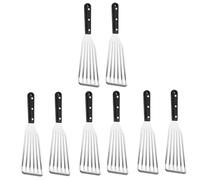 SUPVOX 4 Ensembles Spatule De Cuisine Acier Inoxydable Outil Ergonomique Glisse pour Cuisson Grillades Et Pique Ustensile Polyvalent pour Steak Et Poisson 2 Pièces * 4
