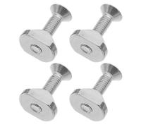 SUPVOX 4 Ensembles Stainless Steel Surfboard Tail Fin Screws Secure Replacement Paddle Board Fin Fasteners for Stable and Easy Attachment