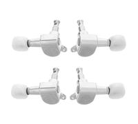 SUPVOX 4 Ensembles Ukulele Tuning Pegs Angled Keys Closed Gear Stainless Steel String Tuners For Ukulele Banjo Beginners Professionals