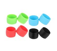 SUPVOX 4 paires Anneaux de Fixation Silicone pour Ruban de Guidon Manchons Antidérapants Flexibles et Résistants Aux Intempéries Protection Légère pour Guidons Vtt et Route Colorées