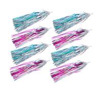 SUPVOX 4 Paires Bandes de Guidon Garçon Fille Rubans Colorés Résistants Décoloration Installation Rapide pour Tricycle et Trottinette Accessoires Souples et Durables pour Garçon Fille