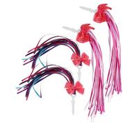 SUPVOX 4 pièces Accessoires Rubans Colorés pour Guidon Décorations Tassel pour Trottinette et Tricycle Faciles à Installer Durables et Élégants