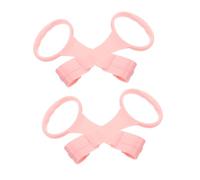 SUPVOX 4 pièces Anneaux de Traction pour Berceau Garçon Fille Poignées Aide Marche Portables Jouets Suspendus Éducatifs Nés Anneaux Apprentissage Debout pour Tout-petits Couleur Rose