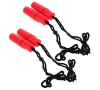 SUPVOX 4 Pièces Boîte Étanche de Plage en Plastique Rouge avec Lanyard | Protège de L’eau Sable, Résiste à Submersion, Couvercle à Vis, Joint Silicone, pour Clés et Monnaie