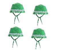 SUPVOX 4 Pièces Chapeau pour Animaux De Compagnie Beau Chapeau De Chien en Dentelle Chapeau De Chiot Résistant Au Soleil Chapeau De Chiot à L'épreuve du Soleil Chiffon Green