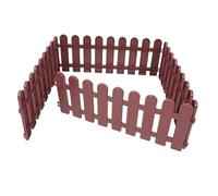 SUPVOX 4 Pièces Clôture De Tortue Animale Accessoires pour Animaux De Compagnie Bordure De Clôture D'aménagement Paysager Clôture Extérieure Enclos Extérieur pour Tortues Café PVC