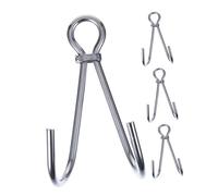 SUPVOX 4 Pièces Crochet de Plongée Double Acier Inoxydable Résistant pour Plongée Dérivante pour Plongeurs et Photographes sous-Marins Accessoire pour Environnement Marin