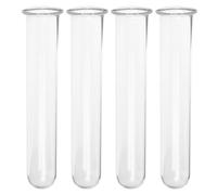SUPVOX 4 pièces de Tubes à essai en Verre pour la Propagation des Plantes, vases hydroponiques, jardinière décorative Murale, Transparente, 18 x 3 cm