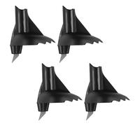 SUPVOX 4 Pièces Embouts Universels en Nylon et Acier Tungstène pour Bâtons de Randonnée et Ski de Randonnée, du Bruit, Adaptés Neige et Sol Dur