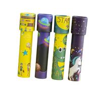 SUPVOX 4 Pièces Kaleidoscopes Éducatifs pour Garçon Fille de Interactifs Colorés pour Développement Cognitif et Imagination des Petits Couleur Aléatoire