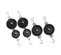 SUPVOX 4 pièces Kit de Poulies Pédagogiques Poulies Simples et Doubles Robustes Outil Expérimentation Sciences Physiques pour Levage et Mécanique Éducative