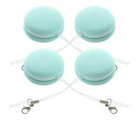 SUPVOX 4 Pièces Lingettes Nettoyantes Écran Téléphone Forme Macaron en Silicone et Pp, Séchage Rapide, pour Lunettes et Écran, Cordon Pratique Nettoyage Facile