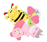 SUPVOX 4 Pièces Lot De Mitaines De Bain Pour Garçon Fille Motifs Animaux Mignons Exfoliants Nettoyez Profondeur La Peau Douce