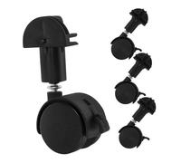 SUPVOX 4 pièces Lot de Roues Pivotantes Plastique pour Poussette Silencieuses et Stables Remplacement Facile pour Meubles Chaises de Bureau et Étagères