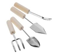 SUPVOX 4 Pièces Mini Outils Jardinage Miniatures Décoratifs Accessoires Jardin Miniatures et Compacts pour Décoration Maison et Scène Cadeau Éducatif
