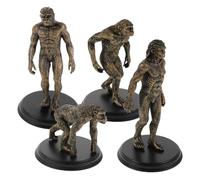 SUPVOX 4 Pièces Modèle Évolution Humaine Préhistorique Figurines Primitives Plastique Sûres et Légères pour Apprentissage Scolaire et Déco Éducative