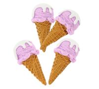 SUPVOX 4 Pièces Modèles de Cornets de Glace Simulés pour Décoration de Fête Accessoires Photographie et Vitrine de Magasin Réalistes et Réutilisables