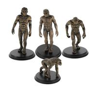 SUPVOX 4 Pièces Modèles Évolution Humaine Plastique Figurines Primitives pour Enseignement et Décoration Intérieure Supports Pédagogiques pour Éducation à et Classe
