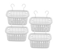 SUPVOX 4 Pièces Panier Suspendu pour Cage à Hamster Lit Hamac et Léger avec Crochets Faciles à Installer Accessoire Pratique et Décoratif pour Petits Animaux Gris Blanc