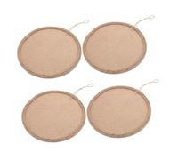 SUPVOX 4 Pièces Panneau de Toile à Peindre, Décoration Murale Suspendue en Toile de Lin et Corde de Jute, Kit Créatif DIY pour Garçon et Filles, Assemblage Simple, Reconnaissance