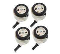 SUPVOX 4 Pièces Pas De Passif Roulettes De Remplacement Roue Silencieuse Roulettes Pivotantes Mini-roues Plastique