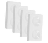 SUPVOX 4 Pièces Plaques de Réaction Porcelaine pour Laboratoire Assiettes Scientifiques Céramique pour Tests Chimiques et Observation des Réactions Outils pour Analyse Échantillons et