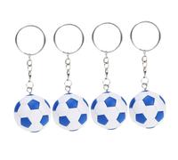 SUPVOX 4 pièces Porte Clé Football Charm Keyring Décor avec Pendentifs et Accessoires de Fête pour Fans de Sport Anniversaire Foot