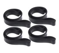 SUPVOX 4 pièces Sangles Élastiques Silicone pour Serviette et Poubelle Lot de Fixations Pratiques pour Chaise de Plage et Seau à Déchets Résistantes et Polyvalentes Noir