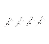 SUPVOX 4 pièces Serpent Caoutchouc Réaliste Simulation Serpent Noir et Blanc Farce pour Adultes Décoration Fête et Jardin