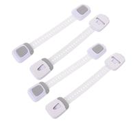 SUPVOX 4 Pièces Verrou de Sécurité pour Tiroirs Garçon et Filles | Système à Double Détachement, Loquet Élargi et Adhésif Haute Densité, pour Tiroirs et Placards