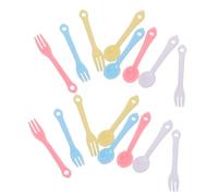 SUPVOX 40 Ensembles Tiny Spoons for Creative Play Mini Kitchen Accessories for Dollhouse Decorations and Craft Projects