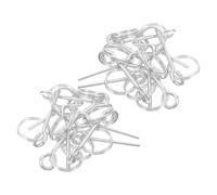 SUPVOX 40 Pièces Anneaux et Broches de Remplacement pour Tente Connecteurs de Poteau Fibre Accessoires Robustes pour Camping Randonnée et Trekking