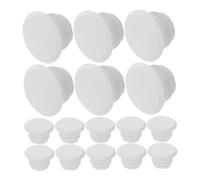 SUPVOX 40 Pièces Bouchons Extrémité de Guidon Antichoc avec Texture Antidérapante Compatibles VTT et de Route Installation Rapide sans Outil Accessoires Cyclisme Blancs
