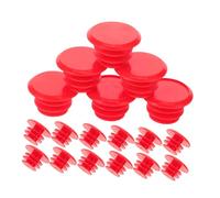 SUPVOX 40 Pièces Embouts de Guidon Plastique End Caps Compatibles VTT et Route Résistants et Ergonomiques pour Câbles Frein et Rouge