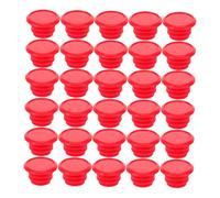 SUPVOX 40 Pièces Embouts de Guidon Plastique Rouge Bouchons Ergonomiques Compatibles VTT et de Route Surface Antidérapante pour Confort et Sécurité Installation Rapide