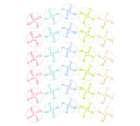SUPVOX 40 Pièces Lot de Rechange Disque Volant Rond en Plastique | Compatible avec Lanceur Manuel , Résiste à Fissures, pour Garçon et Filles, Jardin Couleur Aléatoire