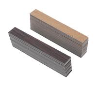 SUPVOX 40 Pièces Miniature Dollhouse Flooring Set Realistic Tiny Floor Boards Huanghuali Walnut Colors for DIY Dollhouse Mini Boat Projects